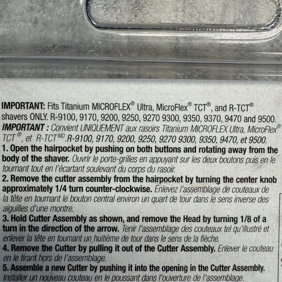 New Remington SP-21 Titanium Microflex Ultra Replacement Heads Cutters - Picture 3 of 3